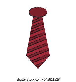 Isolated hipster necktie design