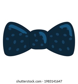 Isolated hipster trendy bowtie sketch