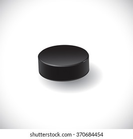 Isolated hockey puck. 