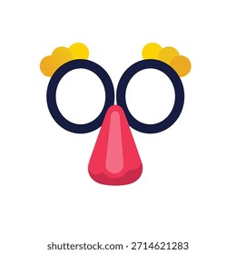 Isolierte Hohlmaske, Illustratorgrafik