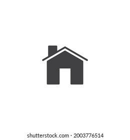 isolated home sign icon, vector illustration