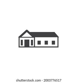 isolated home sign icon, vector illustration