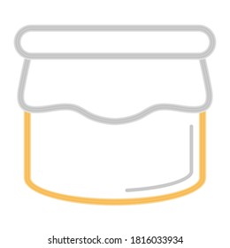 Isolated honey bottle icon. Natural healthy food - Vector