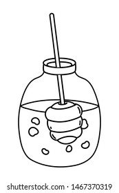 Isolated honey jar design vector illustration