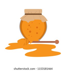 Isolated honey jar icon