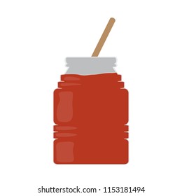 Isolated honey jar icon