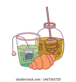 Isolated honey jar vector design