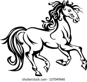 Isolated horse illustration