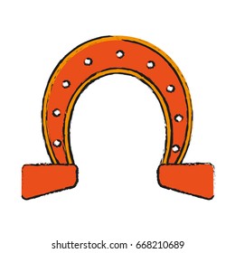 isolated horseshoe icon image 