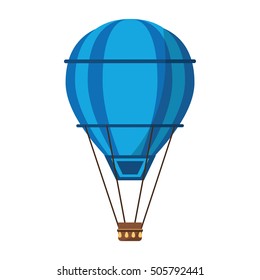 Isolated hot air balloon design