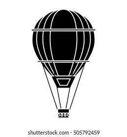 Isolated hot air balloon design