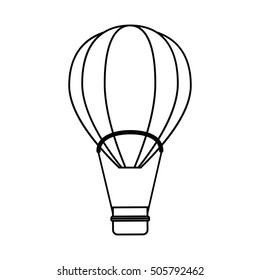 Isolated hot air balloon design