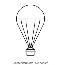 Isolated hot air balloon design
