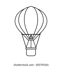 Isolated hot air balloon design