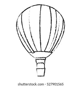 Isolated hot air balloon design