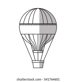 Isolated hot air balloon design