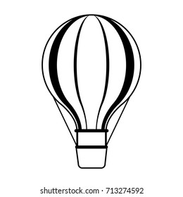 Isolated hot air balloon design