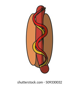 Isolated hot dog design