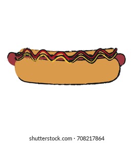 Isolated hot dog design