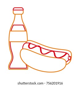 Isolated hot dog design