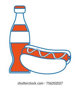 Isolated hot dog design