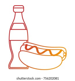 Isolated hot dog design