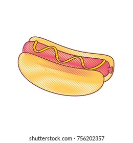 Isolated hot dog design