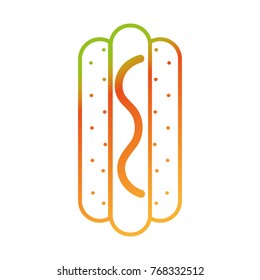 Isolated hot dog design