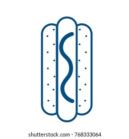Isolated hot dog design