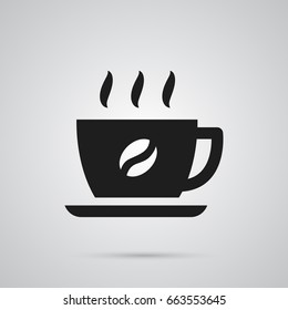 Isolated Hot Drink Icon Symbol On Clean Background. Vector Coffee Element In Trendy Style.