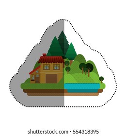 Isolated house design
