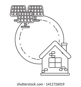 Isolated house and solar panel design