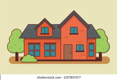 Isolated house vector illustration 