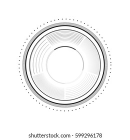 Isolated Hud futuristic template. light digital of technology design. vector stock.