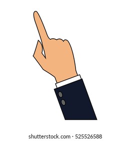 Isolated human hand design