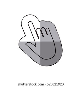 Isolated human hand design