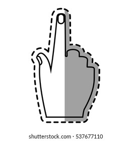 Isolated human hand design