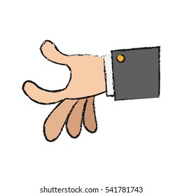Isolated human hand design