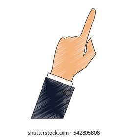 Isolated human hand design