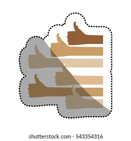 Isolated human hand design