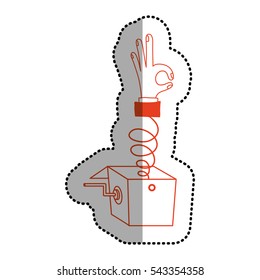Isolated human hand design