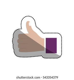 Isolated human hand design
