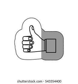 Isolated human hand design