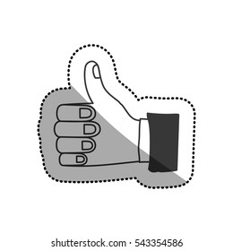 Isolated human hand design