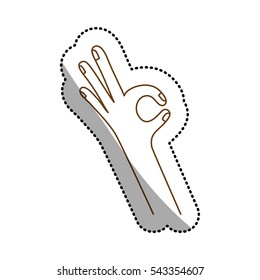 Isolated human hand design