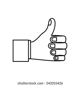Isolated human hand design