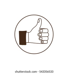 Isolated human hand design