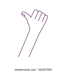Isolated human hand design