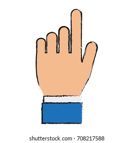Isolated human hand design