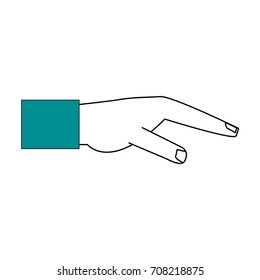 Isolated human hand design